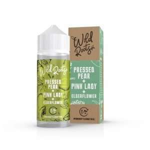 Wild Roots E Liquid - Pressed Pear Pink Lady Elderflower - 100ml