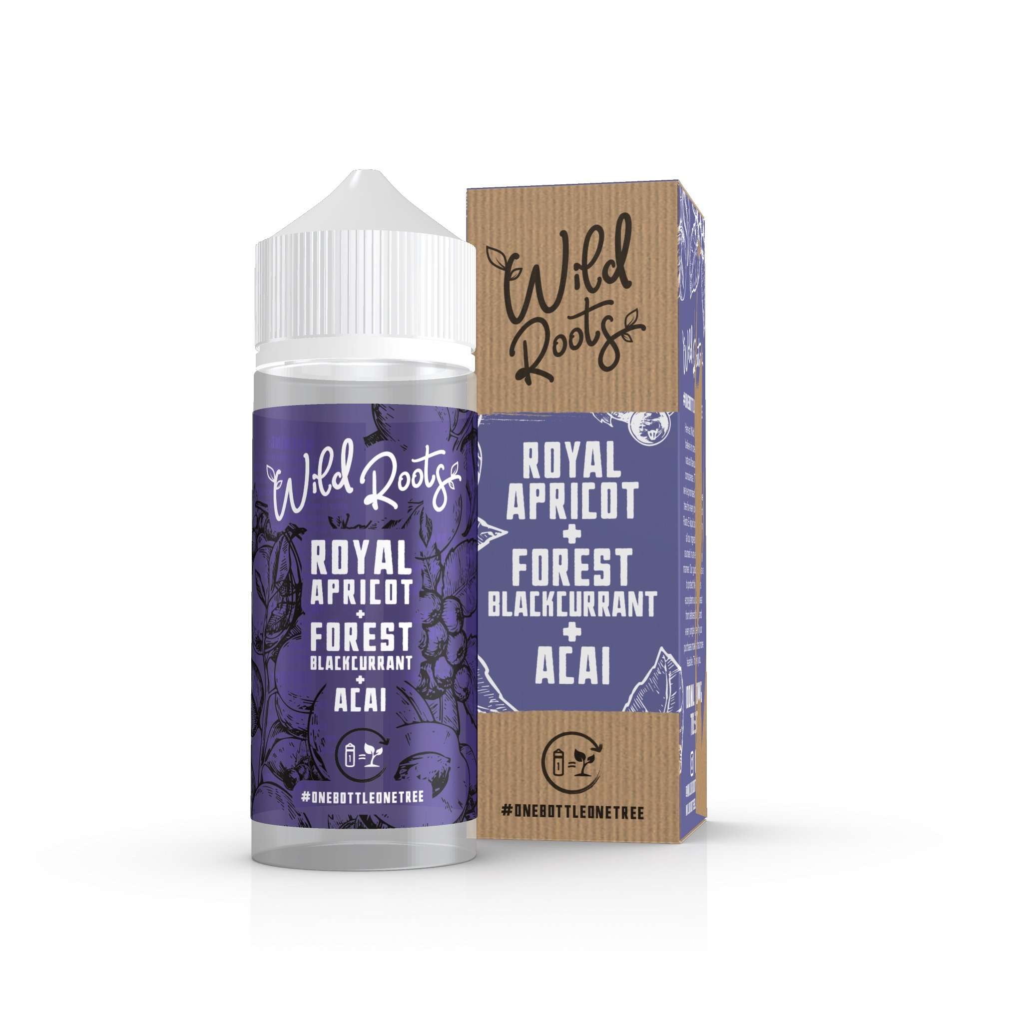 Wild Roots E Liquid - Royal Apricot, Forest Blackcurrant & Acai - 100ml