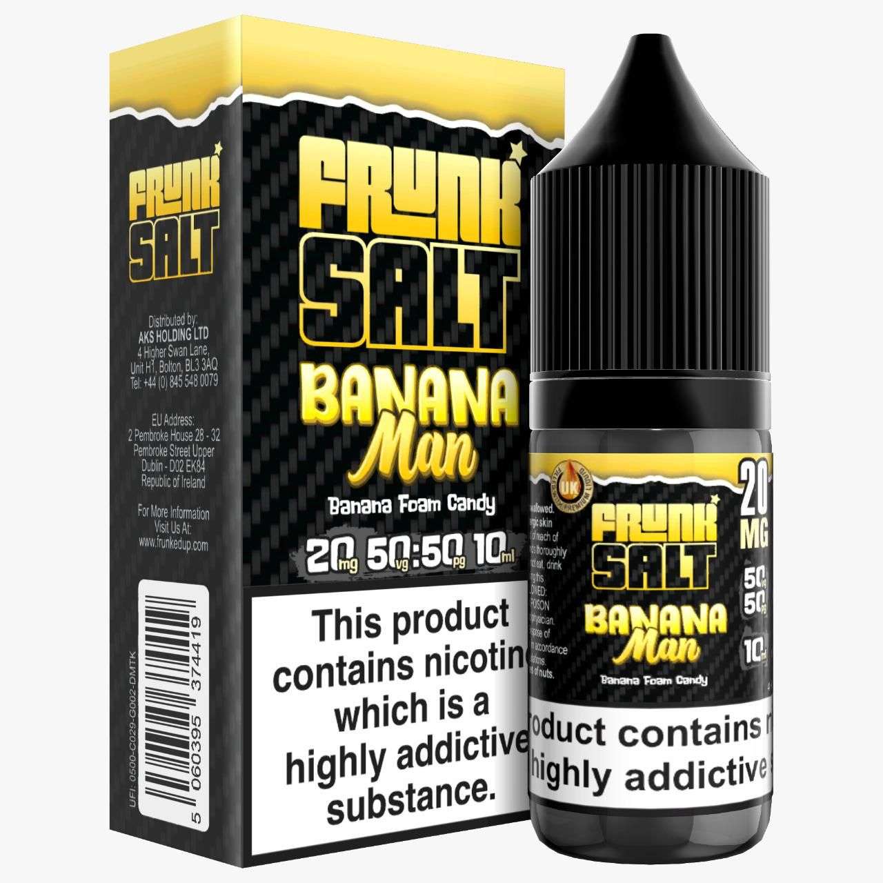  Banana Man Nic Salt E-Liquid by Frunk 10ml 