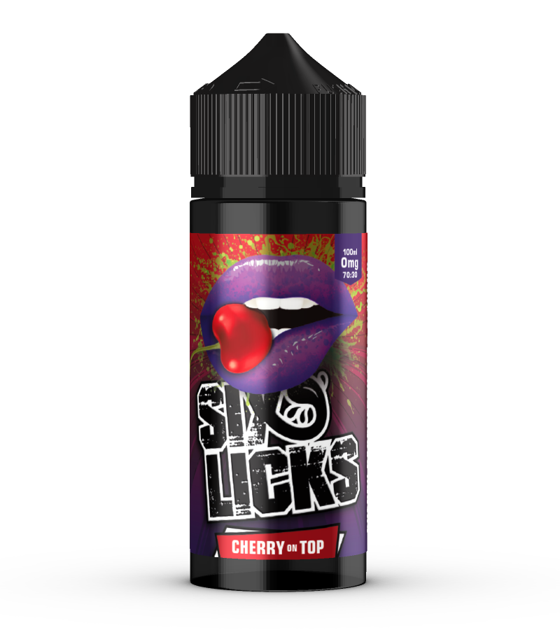  Six Licks E Liquid - Cherry on Top - 100ml 