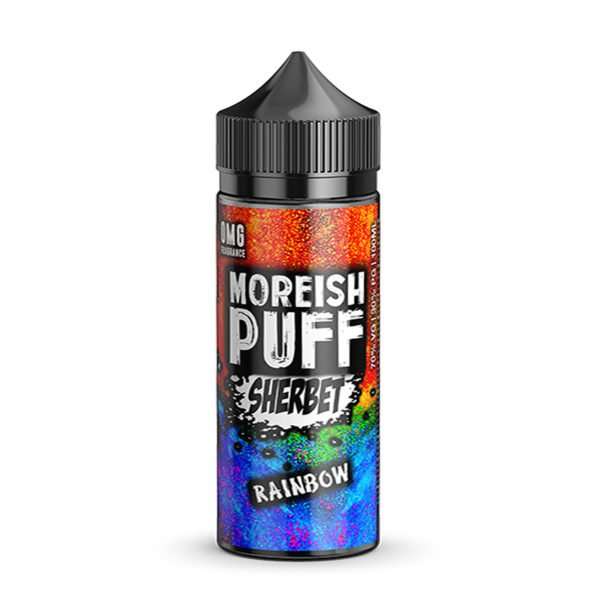 Moreish Puff Sherbet - Rainbow - 100ml- Vape and Go