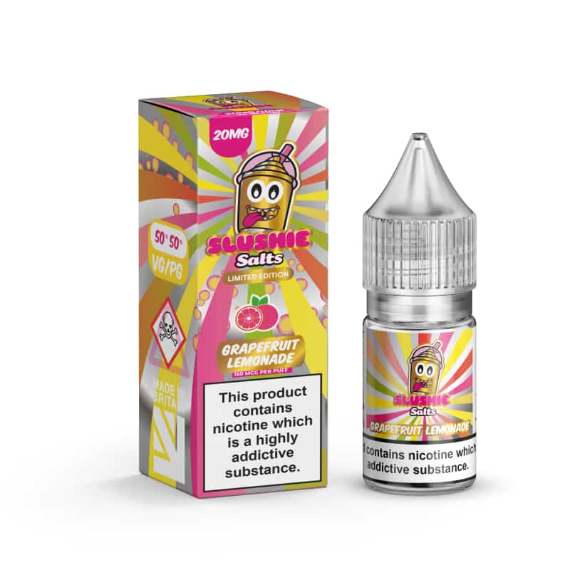 Grapefruit Lemonade Nic Salt E-Liquid by Slush Slushie Salts 10ml