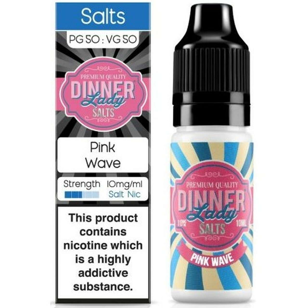 Pink Wave Nic Salt E-Liquid by Dinner Lady 10ml