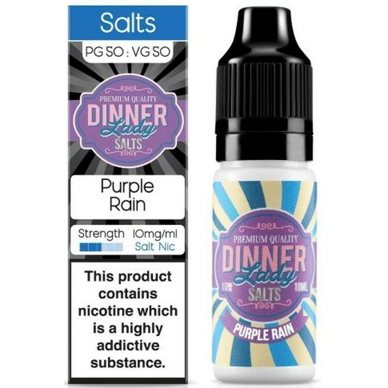 Purple Rain Nic Salt E-Liquid by Dinner Lady 10ml