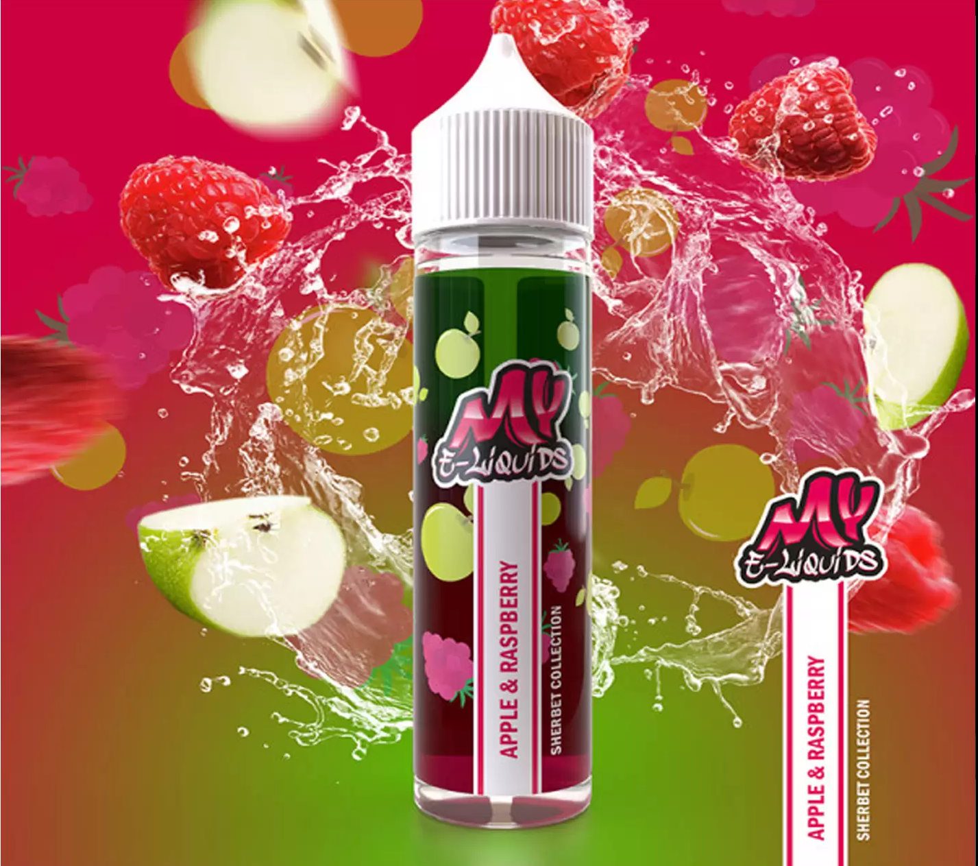 Apple & Raspberry Shortfill E-Liquid by My E-Liquids Sherbet 50ml