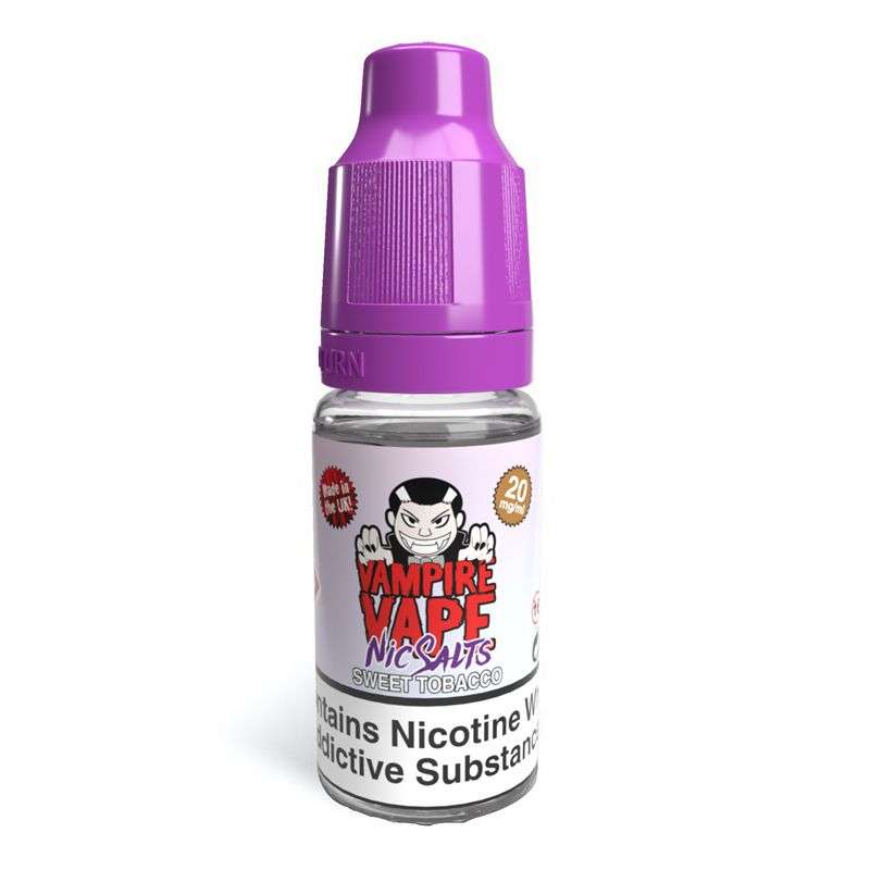 Sweet Tobacco Nic Salt E-Liquid by Vampire Vape 10ml