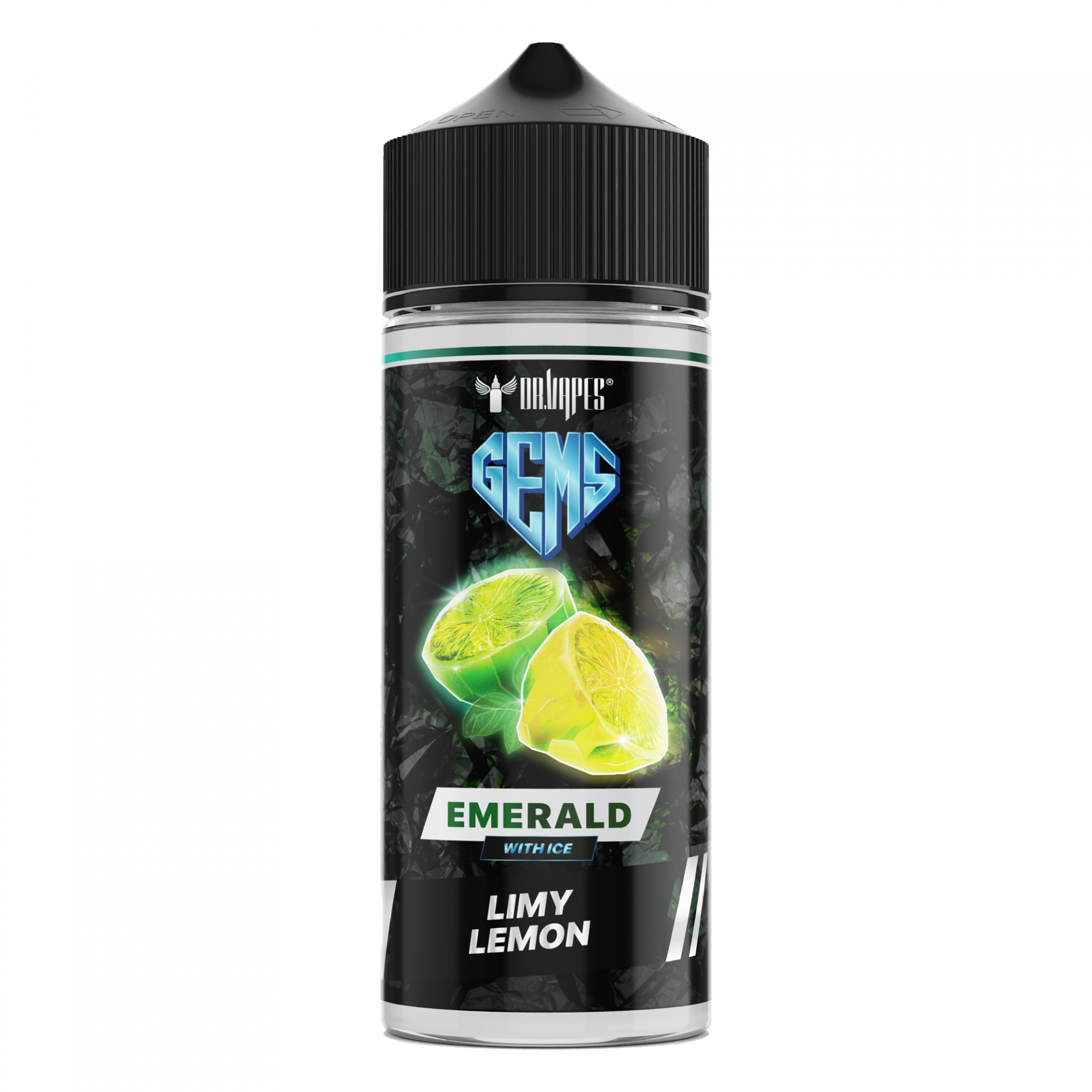 Dr Vapes Gems E liquid - Emerald with Ice Limy Lemon - 100ml