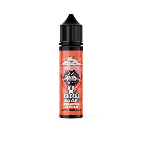 Vampire Blood E Liquid Dessert - Strawberry Milkshake - 50ml