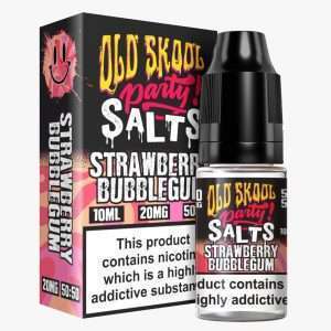 Strawberry Bubblegum Nic Salt E-Liquid by Old Skool Party Salts 10ml