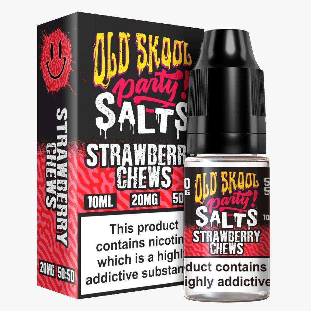  Strawberry Chews Nic Salt E-Liquid by Old Skool Party Salts 10ml 