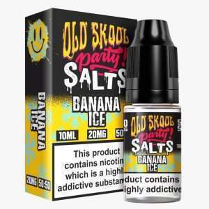 Banana Ice Nic Salt E-Liquid by Old Skool Party Salts 10ml