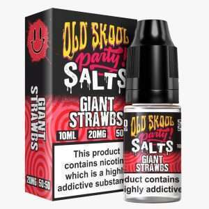 Giant Strawbs Nic Salt E-Liquid by Old Skool Party Salts 10ml