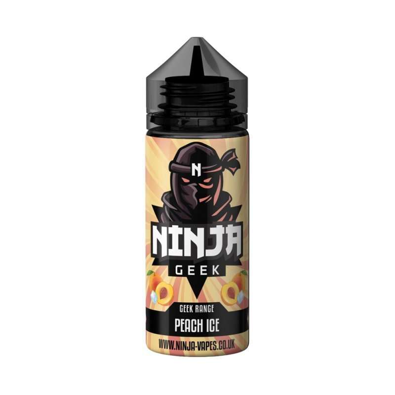 Ninja Geek E liquid - Peach Ice - 100ml