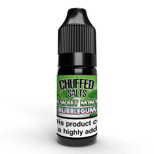 Sweet Mint Bubblegum Nic Salt E-Liquid by Chuffed Salts 10ml