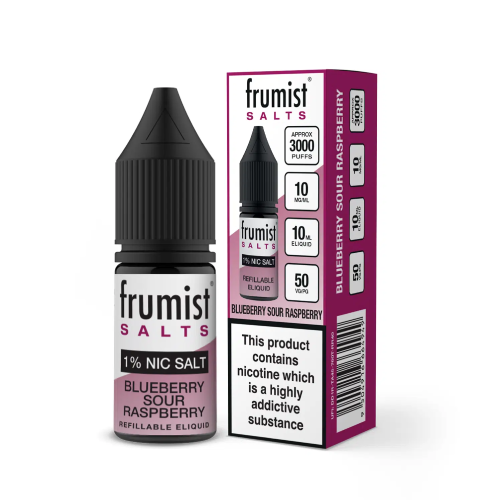 Blueberry Sour Raspberry Nic Salt E-Liquid by Frumist Salts 10ml