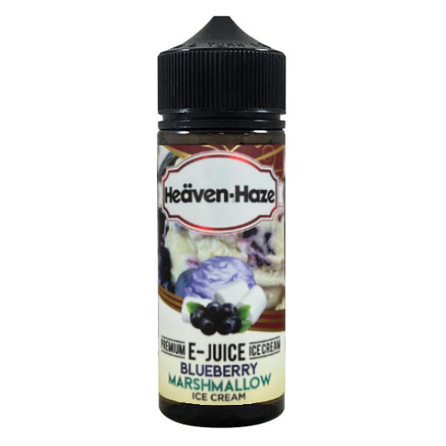  Heaven Haze E Liquid - Blueberry Marshmallow Ice Cream - 100ml 