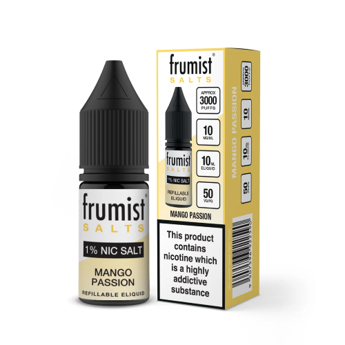 Mango Passion Nic Salt E-Liquid by Frumist Salts 10ml