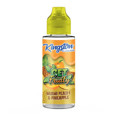 Kingston E Liquid Get Fruity - Miami Peach & Pineapple - 100ml