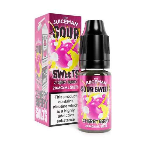 The Juiceman Nic Salt Sour Sweets - Cherry Berry - 10ml
