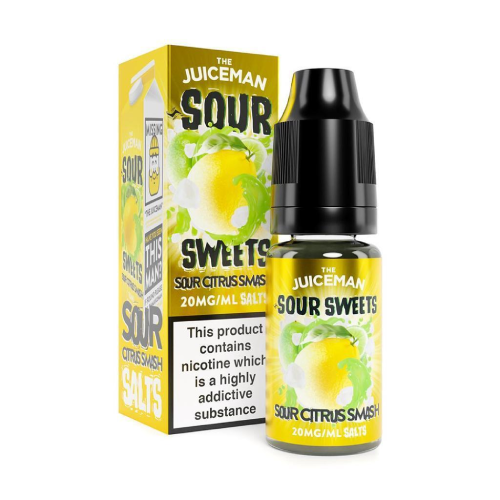  Sour Citrus Smash Nic Salt E-Liquid by The Juiceman Sour Sweets 10ml 