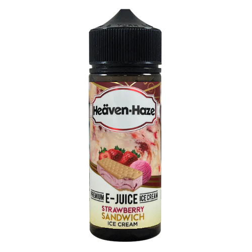  Heaven Haze E Liquid - Strawberry Sandwich Ice Cream - 100ml 