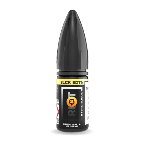 Mango Vanilla Ice Cream  Nic Salt E-Liquid by Riot Squad Black Edition 10ml