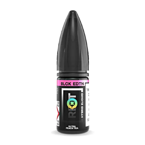  Ultra Peach Tea Nic Salt E-Liquid by Riot Squad Black Edition 10ml 