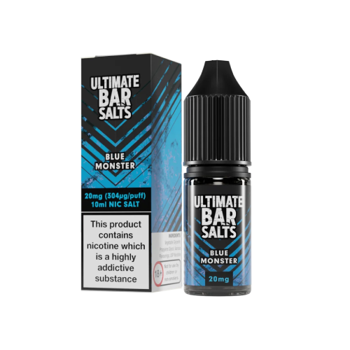 Blue Monster Nic Salt E-Liquid by Ultimate Bar Salts 10ml