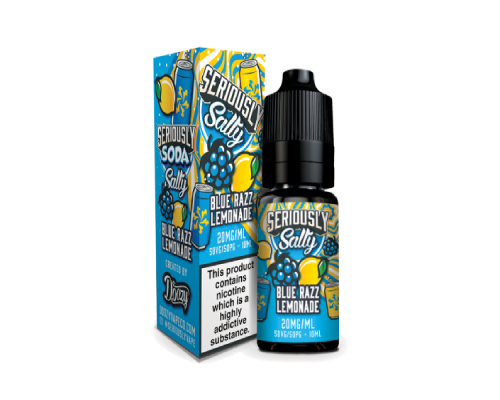 Blue Razz Lemonade Nic Salt E-Liquid by Doozy Seriously Soda 10ml