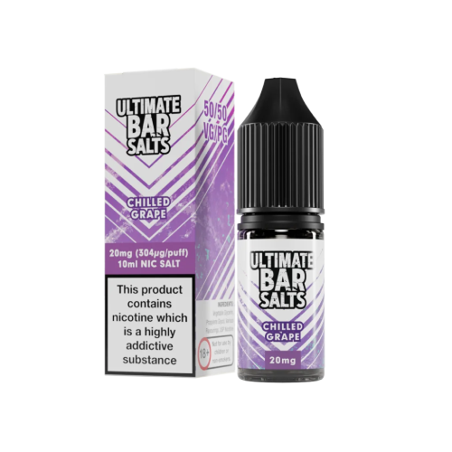 Chilled Grape Nic Salt E-Liquid by Ultimate Bar Salts 10ml