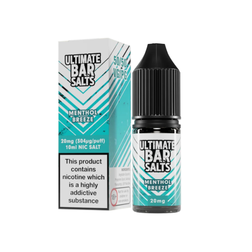 Menthol Breeze Nic Salt E-Liquid by Ultimate Bar Salts 10ml