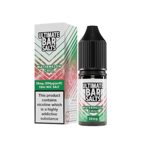 Watermelon Chill Nic Salt E-Liquid by Ultimate Bar Salts 10ml