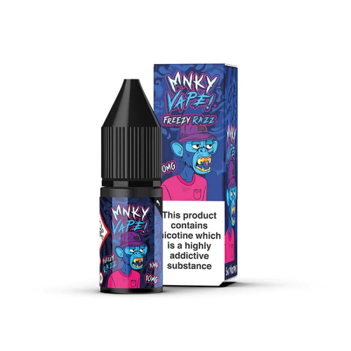  Freezy Razz Nic Salt E-Liquid by MNKY Vape 10ml 