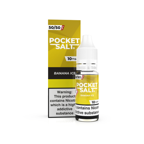  Banana Ice Nic Salt E-Liquid by Pocket Salt By Drip Hacks 10ml 