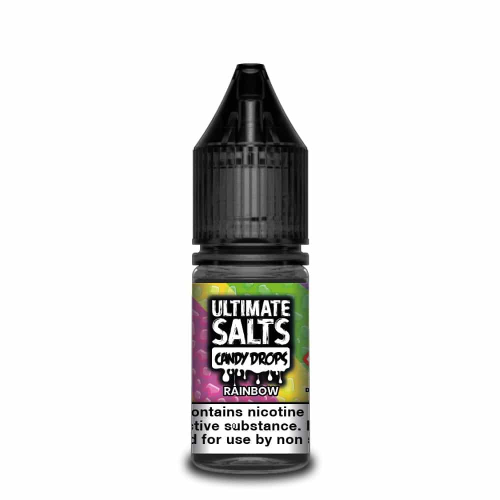 Rainbow Nic Salt E-Liquid by Ultimate Salts Candy Drops 10ml