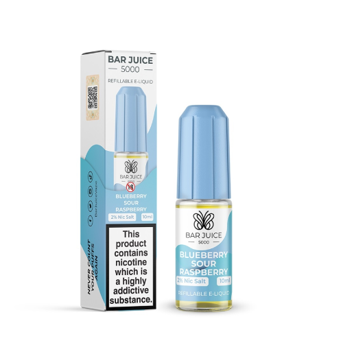 Blueberry Sour Raspberry Nic Salt E-Liquid by Bar Juice 5000 Salts 10ml