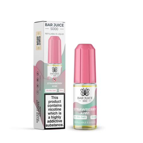 Strawberry Kiwi Nic Salt E-Liquid by Bar Juice 5000 Salts 10ml