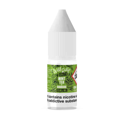 Mint Tea + Rhubarb Nic Salt E-Liquid by Wild Roots 10ml