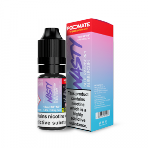 Blue Raspberry Bubblegum Nic Salt E-Liquid by Nasty Podmate 10ml