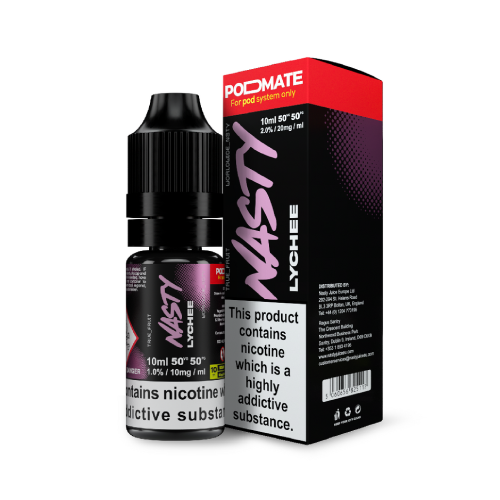 Lychee Nic Salt E-Liquid by Nasty Podmate 10ml