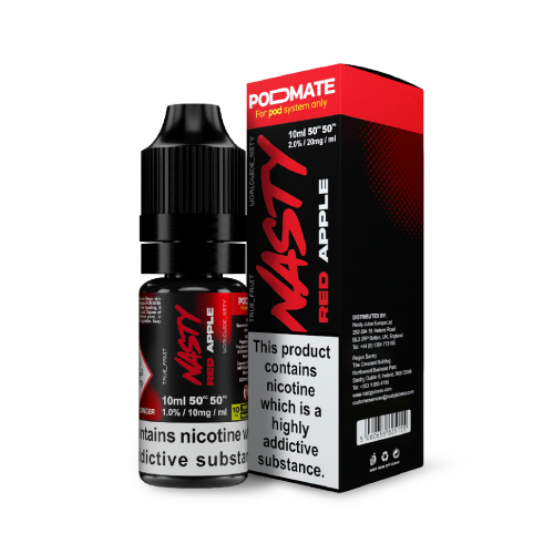 Red Apple Nic Salt E-Liquid by Nasty Podmate 10ml