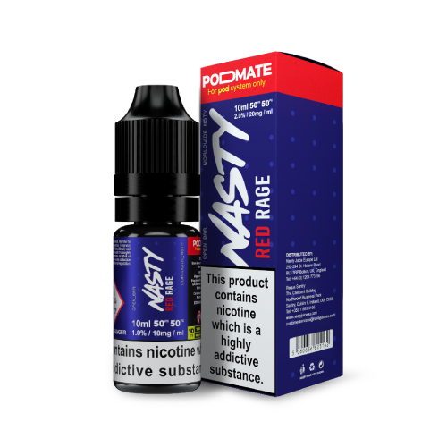 Red Rage Nic Salt E-Liquid by Nasty Podmate 10ml