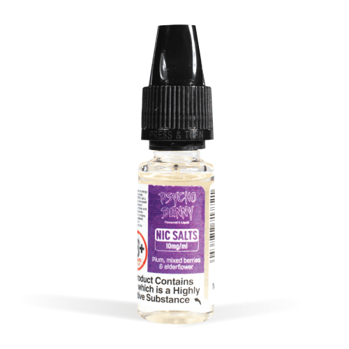 Psycho Bunny Nic Salt - Plum, Mixed Berries & Elderflower - 10ml