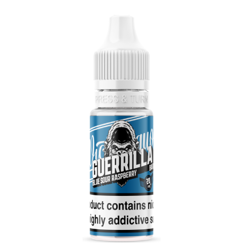  Blue Sour Raspberry Nic Salt E-Liquid by Wick Liquor Guerilla Bar 10ml 