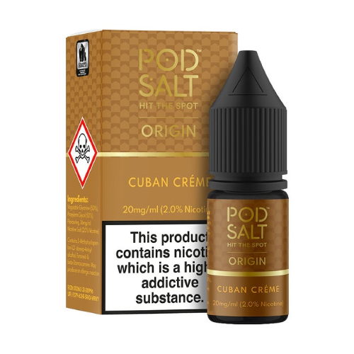 Cuban Creme Nic Salt E-Liquid by Pod Salt Nexus 10ml