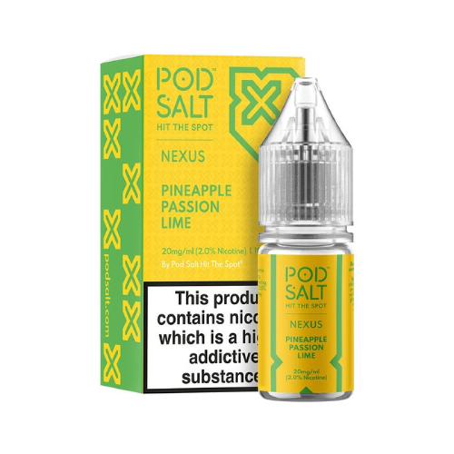  Pineapple Passion Lime Nic Salt E-Liquid by Pod Salt Nexus 10ml 