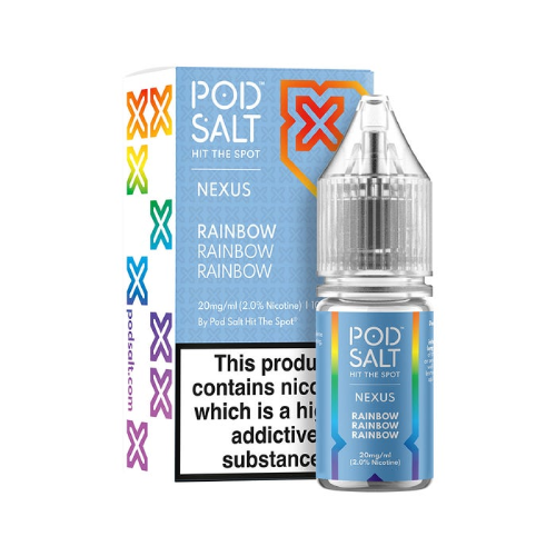  Rainbow Nic Salt E-Liquid by Pod Salt Nexus 10ml 