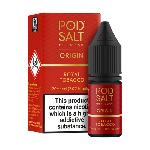  Royal Tobacco Nic Salt E-Liquid by Pod Salt Origin 10ml 