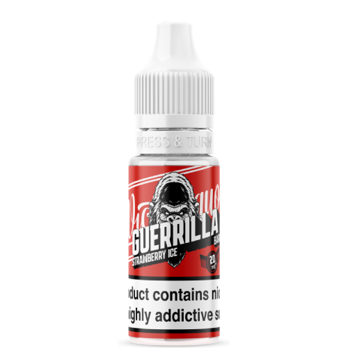  Strawberry Ice Nic Salt E-Liquid by Wick Liquor Guerilla Bar 10ml 