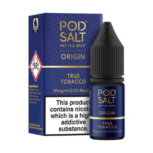  True Tobacco Nic Salt E-Liquid by Pod Salt Origin 10ml 